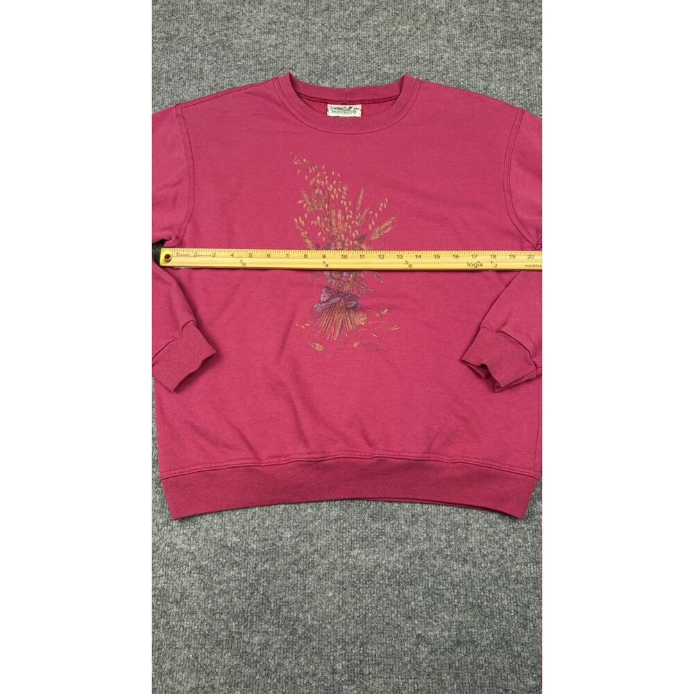Northern Reflections Women Large Floral Fall Holiday Sweatshirt VTG #1098 - Picture 4 of 6